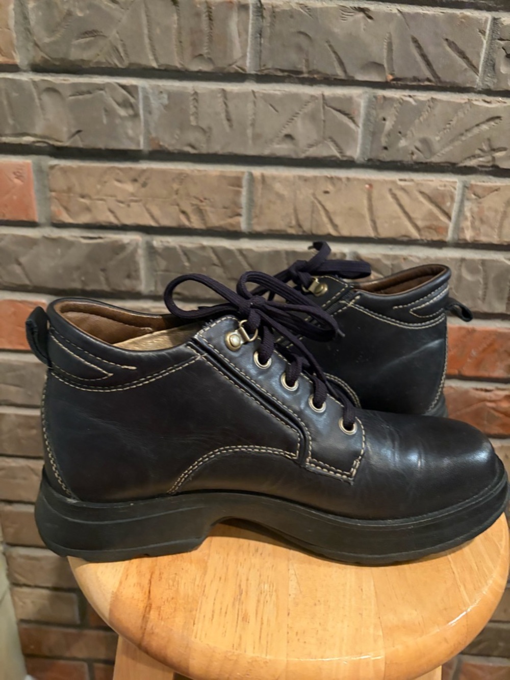 Timberland Black Leather Chukka Women's Boots Size 8.5 - Picture 9 of 11